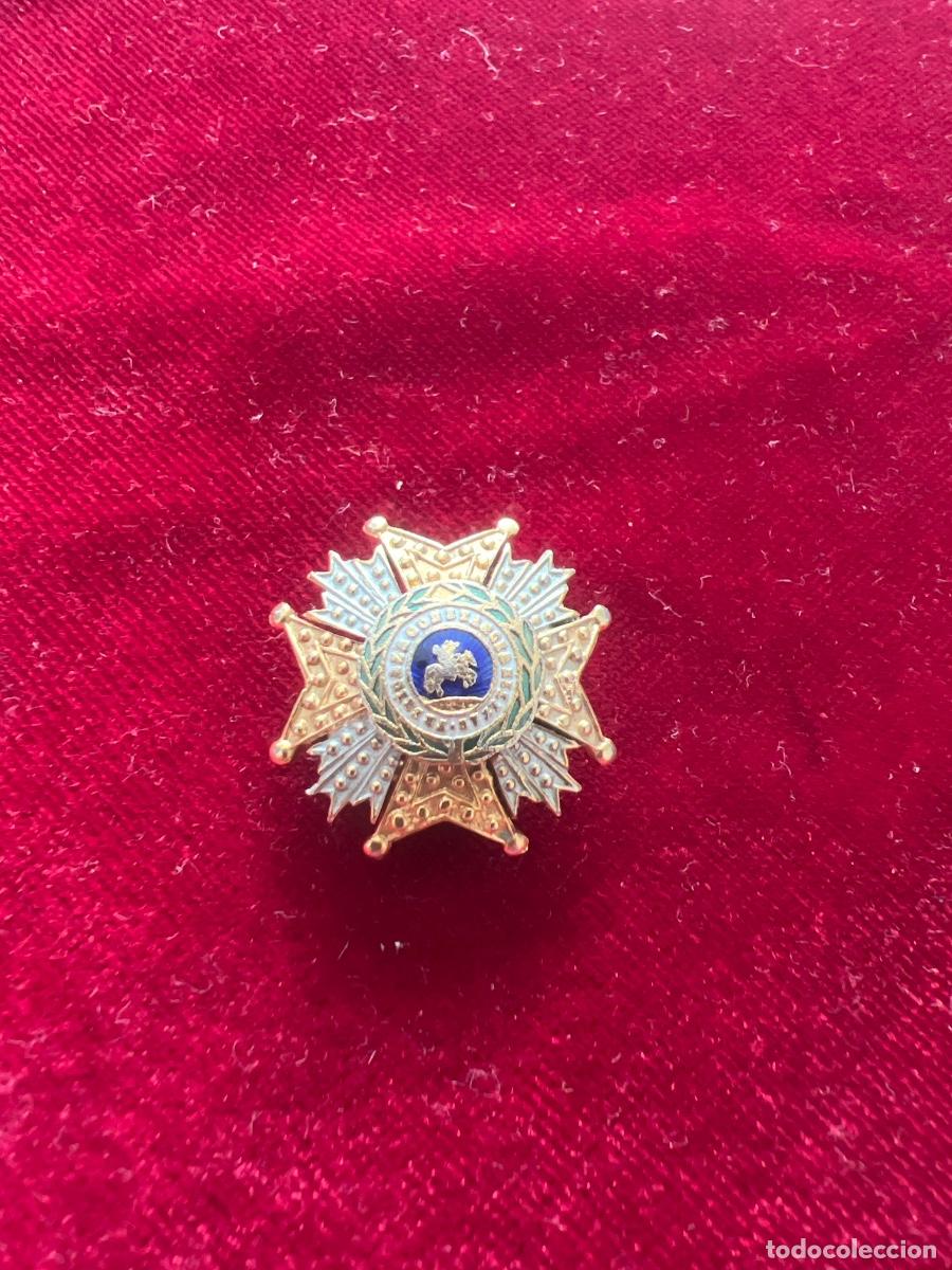 Militaria: Insignia de ojal, placa Orden de San Hermenegildo.