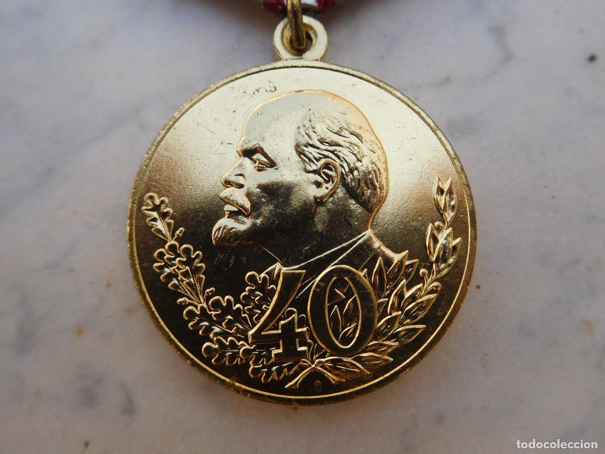 Militaria: Medalla sovi&eacute;tica 40 aniversario de la creaci&oacute;n de la las fuerzas armadas URSS Rusia