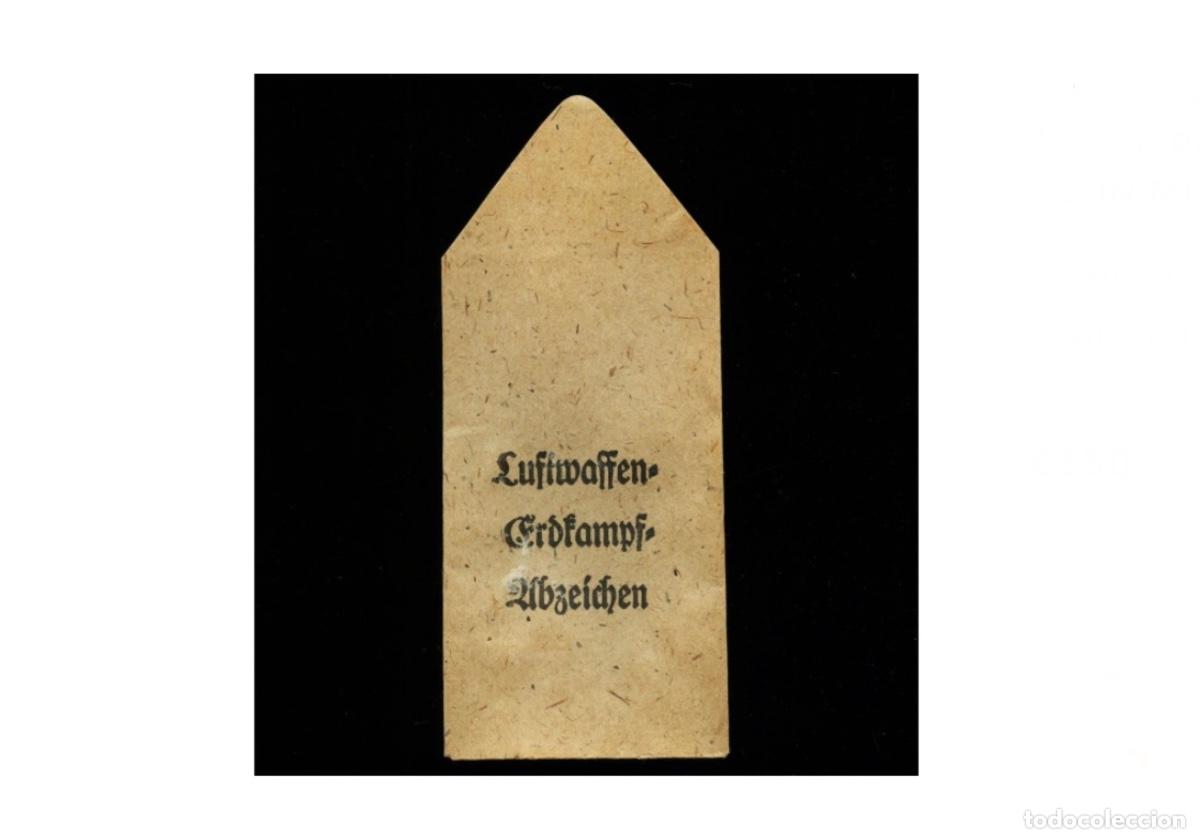 Militaria: SOBRE PARA INSIGNIA DE ASALTO TERRESTRE DE LA LUFTWAFFE. ALEMANIA. 2 GUERRA MUNDIAL. III REICH.