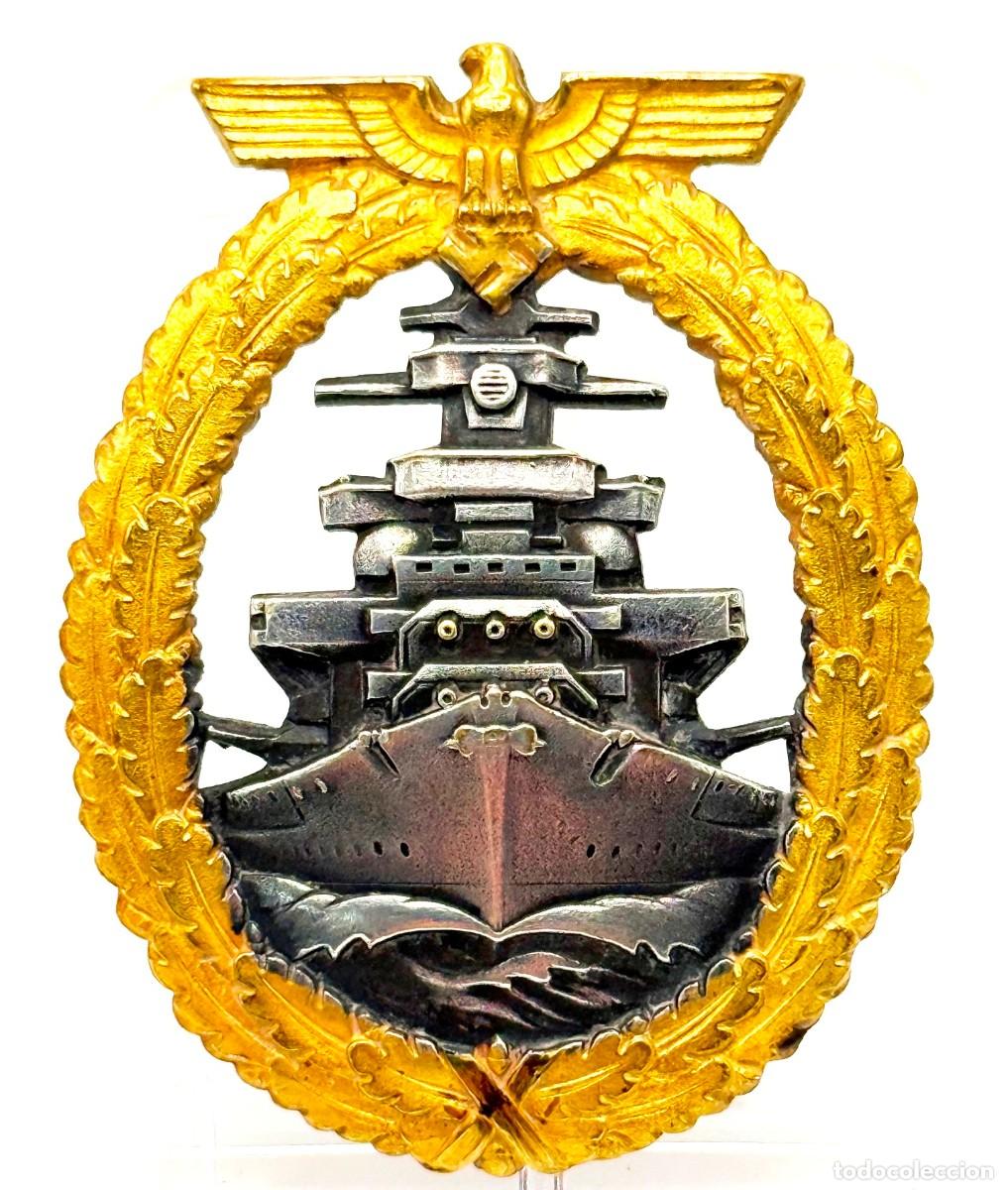 Militaria: Insignia de la Flota de Alta Mar de la Kriegsmarine de &laquo;Schwerin & S&ouml;hne&raquo;