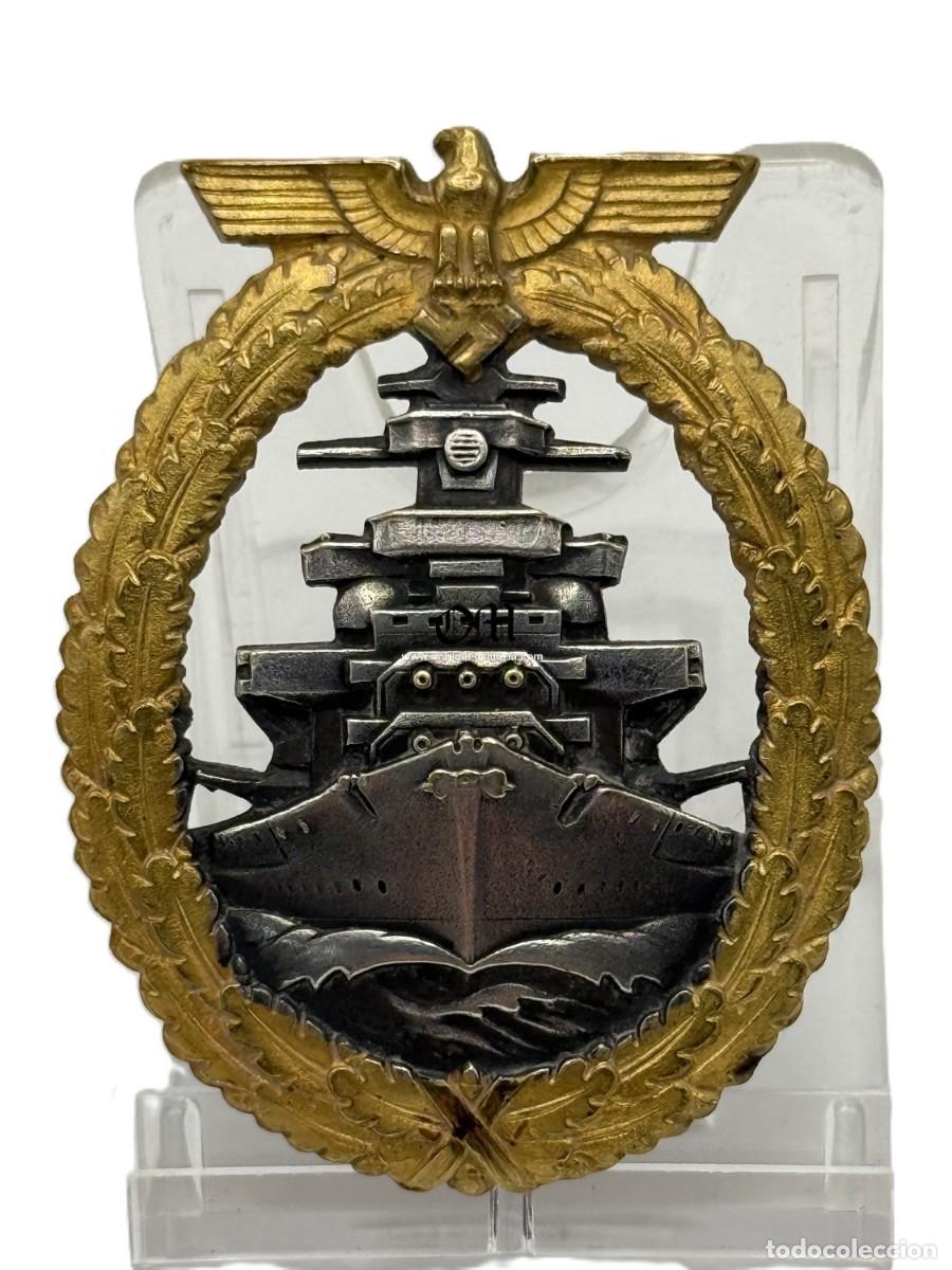 Militaria: Insignia de la Flota de Alta Mar de la Kriegsmarine de &laquo;Schwerin & S&ouml;hne&raquo;