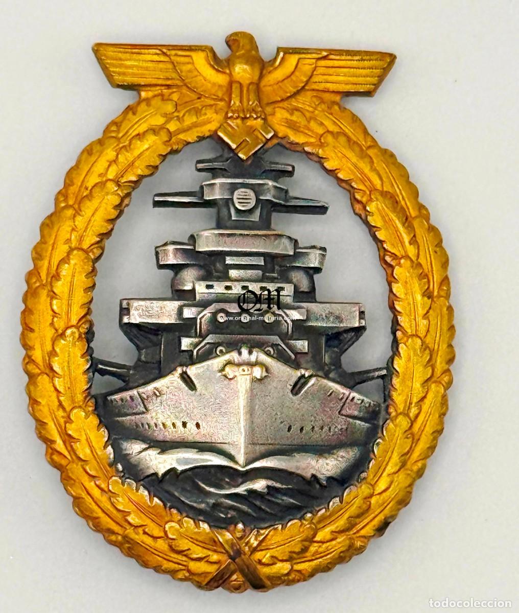 Militaria: Insignia de la Flota de Alta Mar de la Kriegsmarine de &laquo;Schwerin & S&ouml;hne&raquo;
