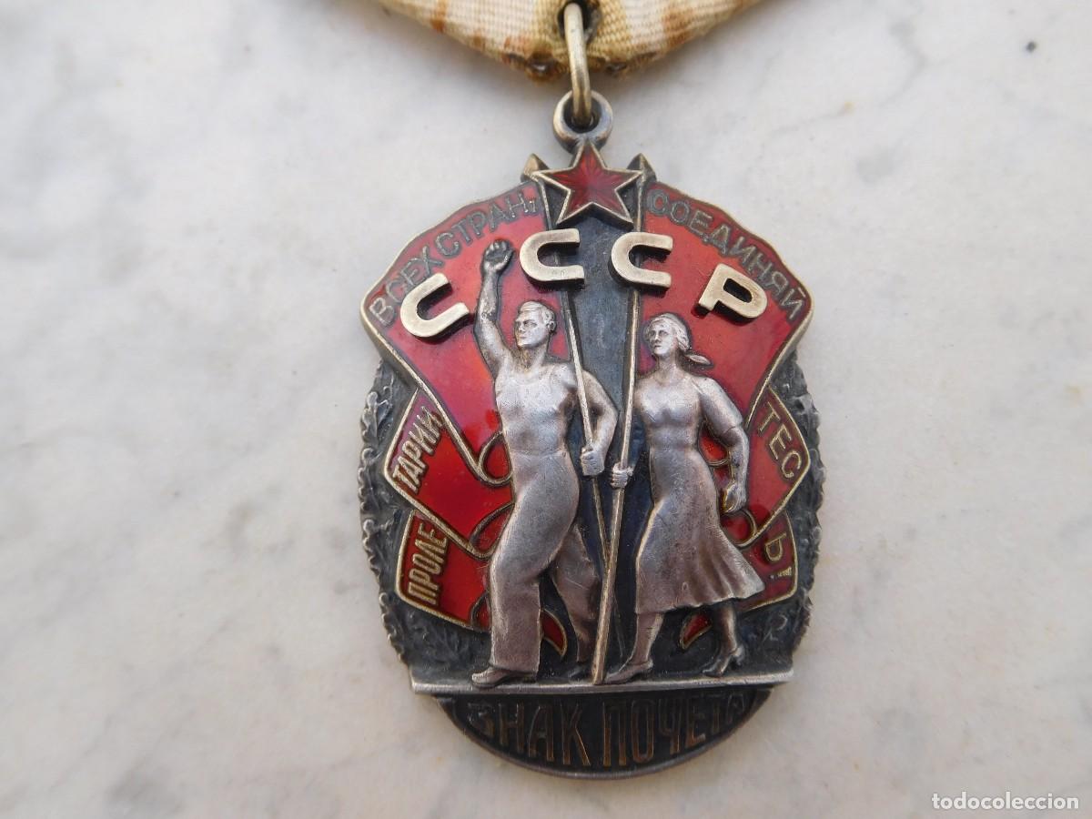 Militaria: Orden sovi&eacute;tica de la insignia de honor en el trabajo de 3&ordf; Clase URSS Rusia 548.237
