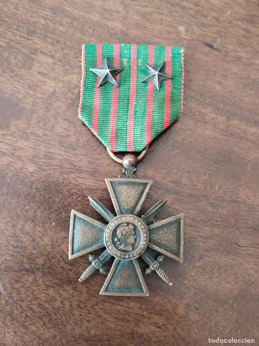 Militaria: Francia, Cruz de Guerra. 1914-1917. Original. Primera Guerra Mundial.