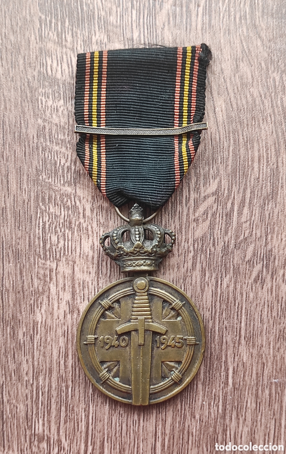 Militaria: SEGUNDA GUERRA MUNDIAL - MEDALLA PRISIONEROS DE GUERRA B&Eacute;LGICA - EN BRONCE