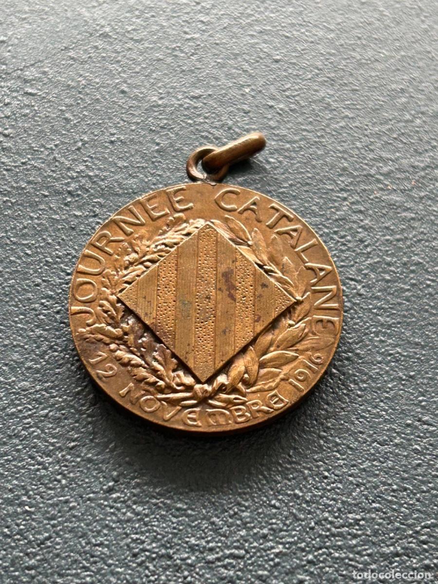 Militaria: Medalla catalana Primera Guerra Mundial antigua