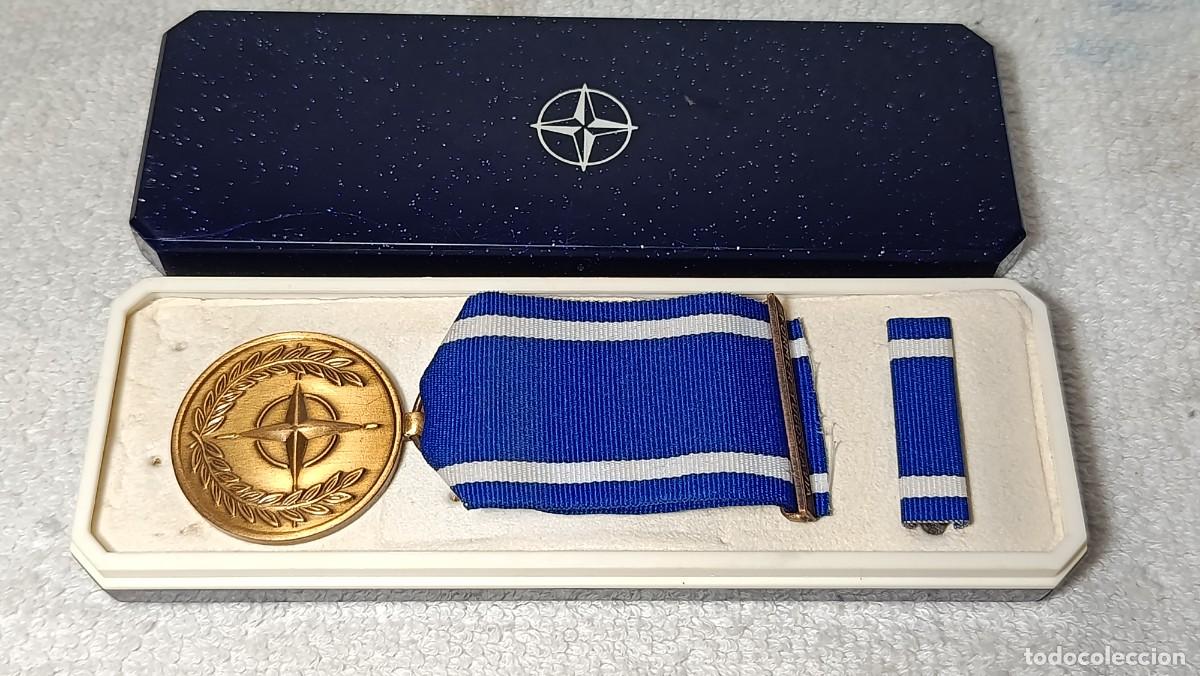Militaria: ANTIGUA MEDALLA OTAN MISIONES DE PAZ FORMER YUGOSLAVIA CASCOS AZULES A&Ntilde;OS 90
