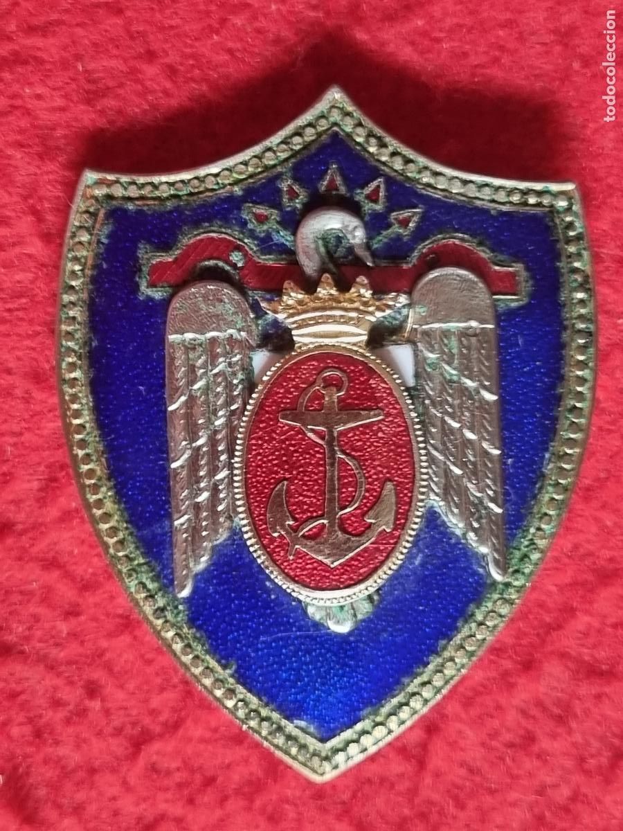 Militaria: GRAN PLACA MEDALLA FALANGE ESPA&Ntilde;OLA MARINA MILICIA NAVAL ESMALTE ORIGINAL C5 2&ordm;