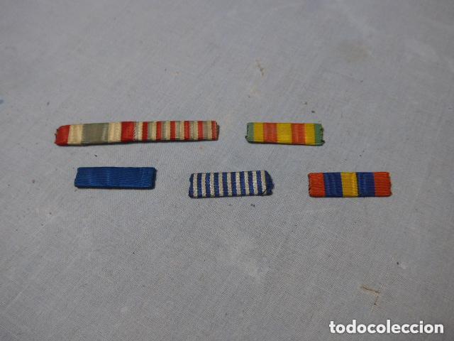 Militaria: Lote de pasadores de medalla de diario italianos originales de CTV guerra civil, salidos de Lleida