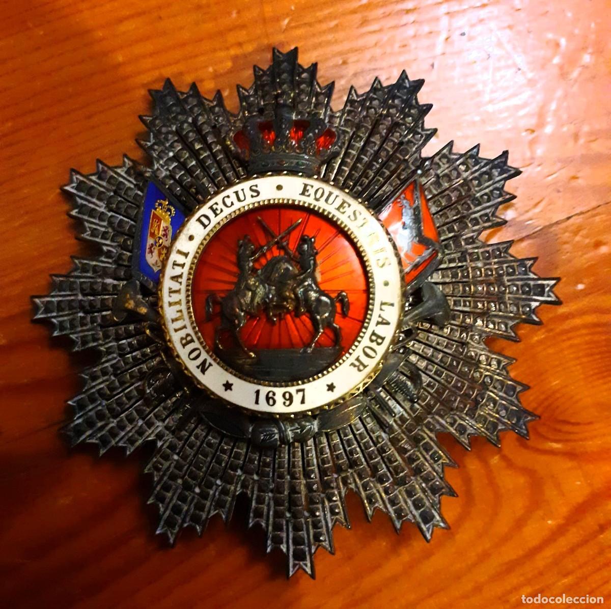 Militaria: ANTIGUA PLACA REAL MAESTRANZA DE CABALLERIA DE VALENCIA