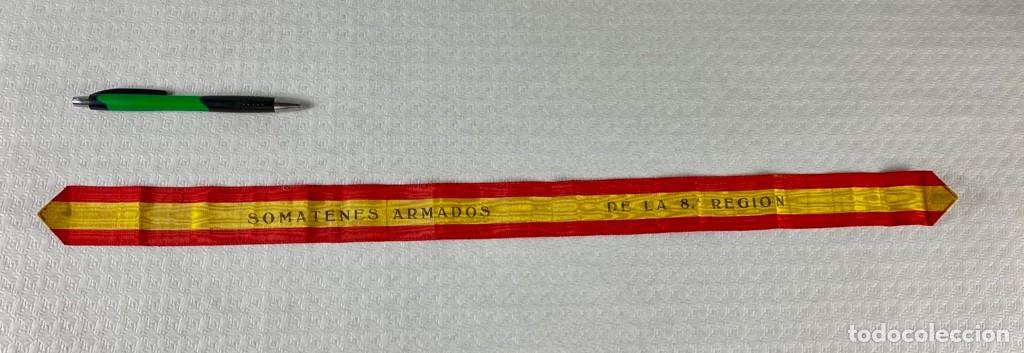 Militaria: Antigua cinta SOMATENES ARMADOS DE LA 8a REGION