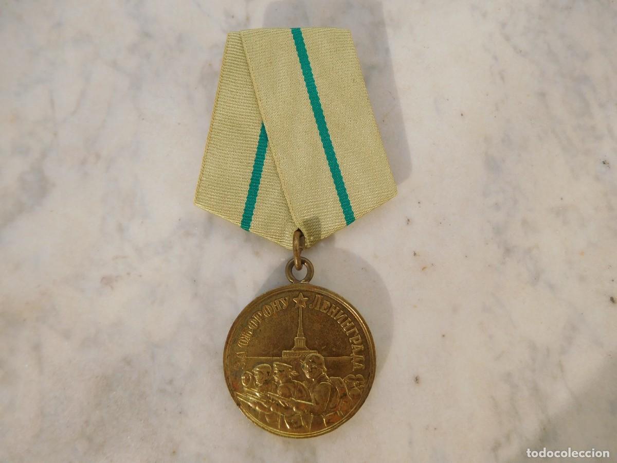 Militaria: Rusia URSS. Medalla por la defensa de Leningrado. WW2