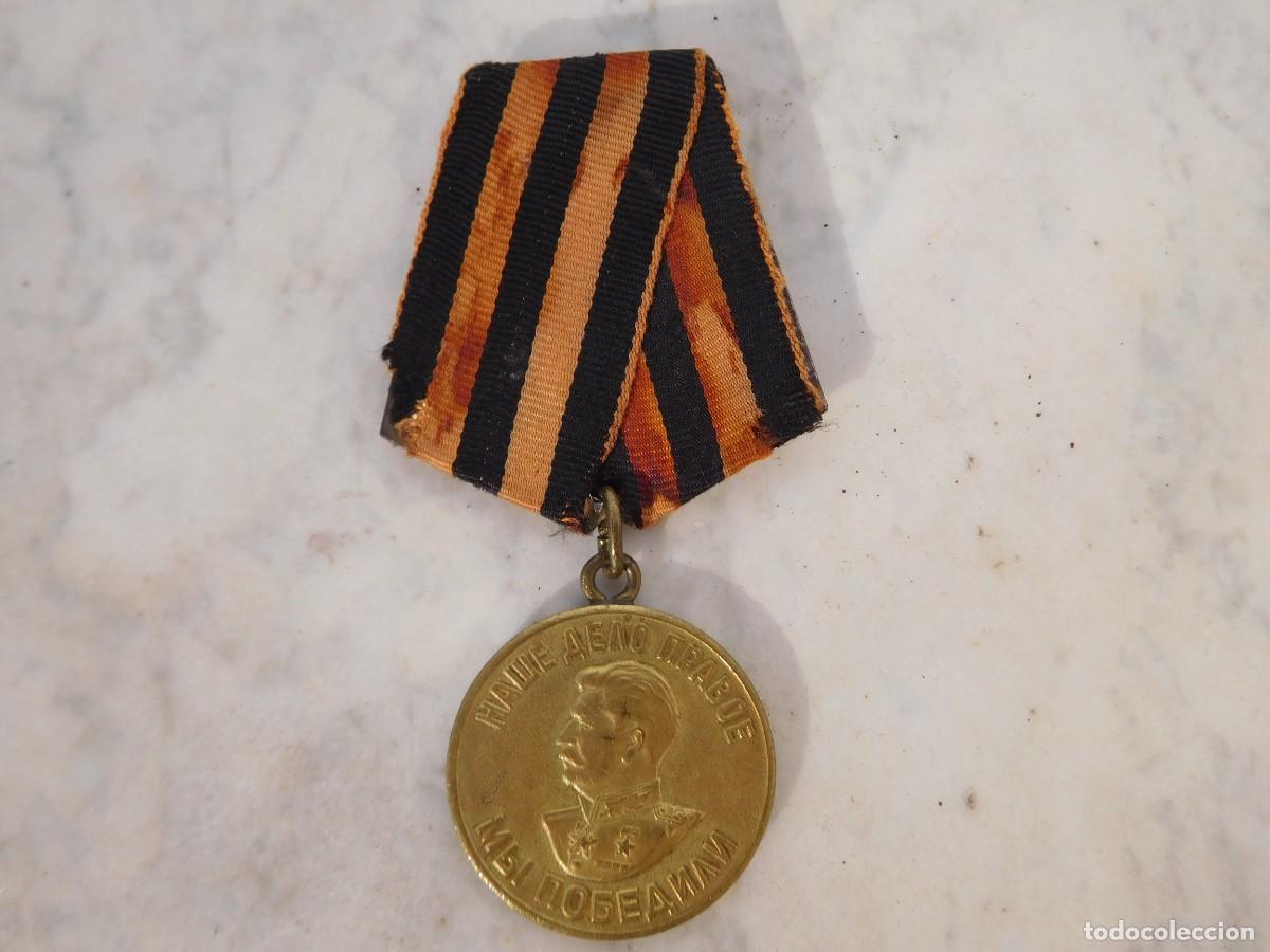 Militaria: Rusia URSS. Medalla por la victoria sobre Alemania. WW2