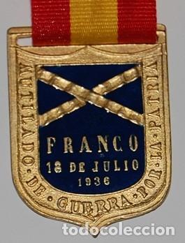 Militaria: MEDALLA MUTILADO DE GUERRA POR LA PATRIA 18 JULIO DE 1936 (REPRO.)