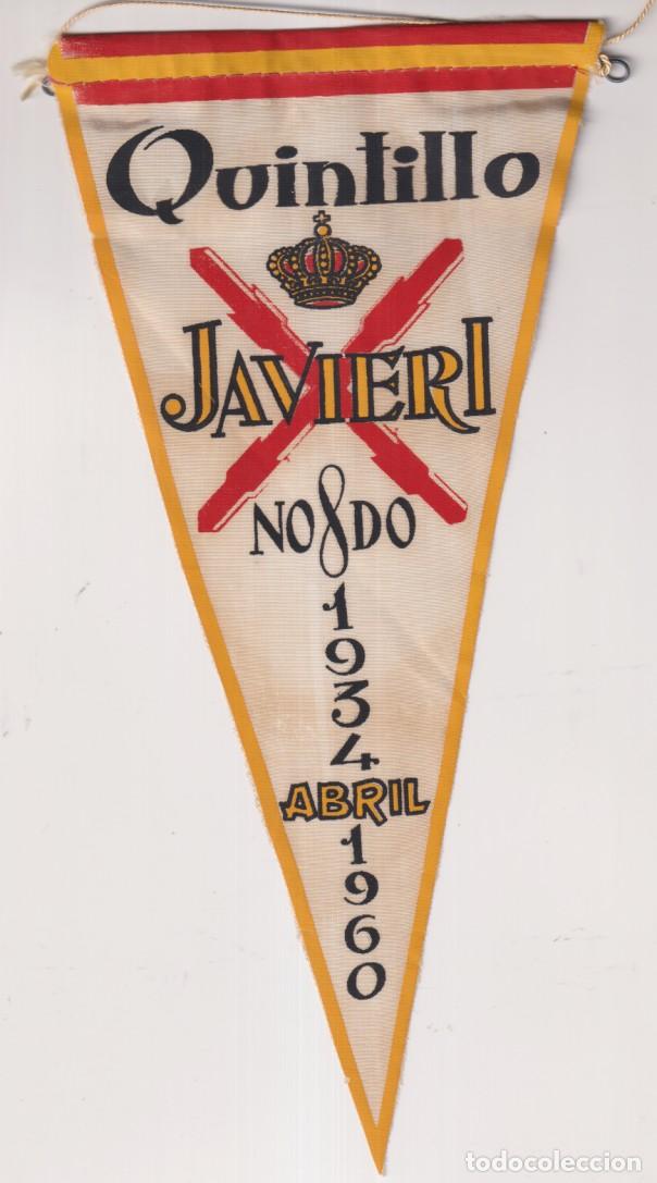 Militaria: Bander&iacute;n del Quintillo. Javier I. (28x13,5cm.) 1934 Abril 1960. Sevilla
