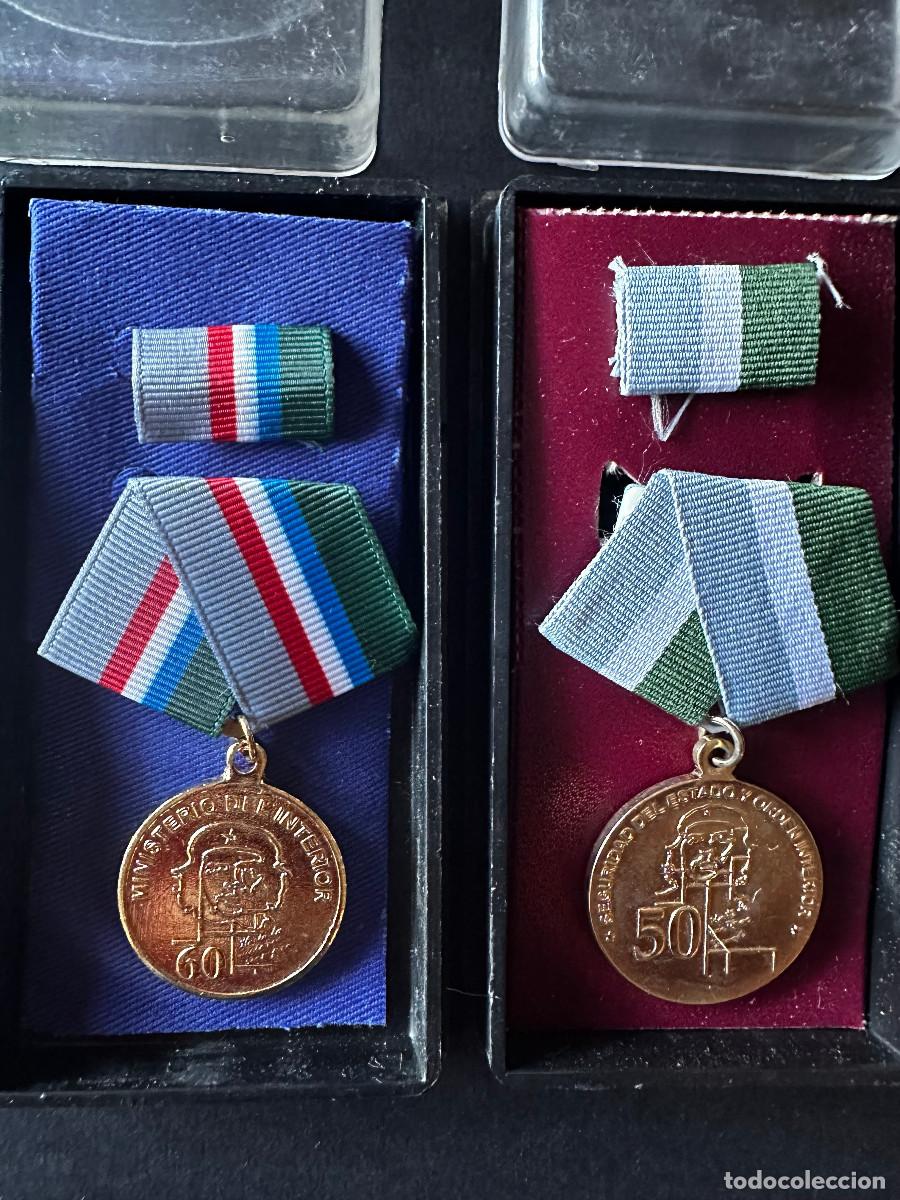 Militaria: CUBA MEDALLAS CHE GUEVARA DEL CONSEJO DE ESTADO POR 50 Y 60 A&ntilde;OS DE SERVICIOS SECRETOS DSE