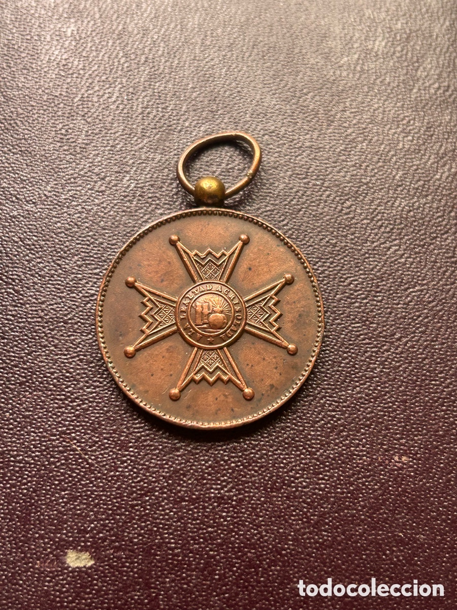 Military Antiques: Medalla Isabel la cat&oacute;lica bronce antigua