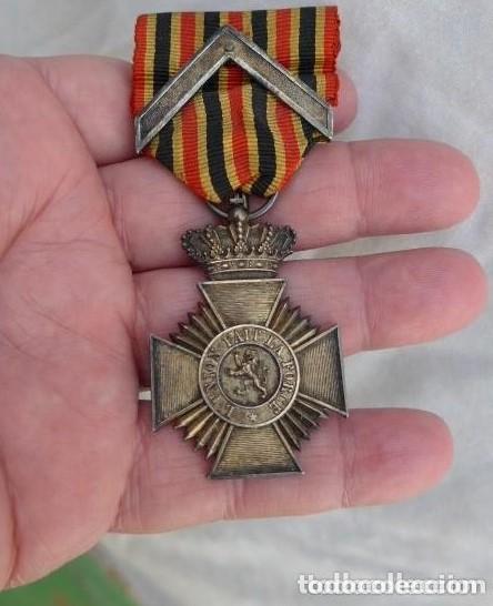 Militaria: BELGICA ANTIGUA MEDALLA BELGA DE LEOPOLDO II - ORIGINAL