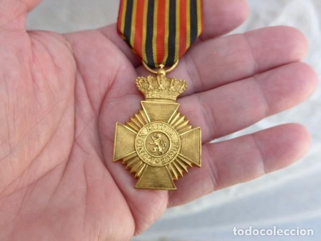 Militaria: BELGICA ANTIGUA MEDALLA BELGA DE ALBERTO I - ORIGINAL