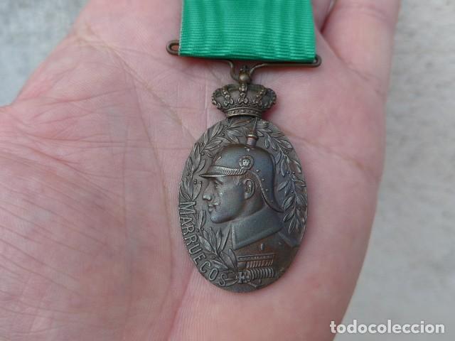 Militaria: ANTIGUA MEDALLA MARRUECOS PASADOR LARACHE ALFONSO XIII GUERRA DE AFRICA - FCA MEDINA