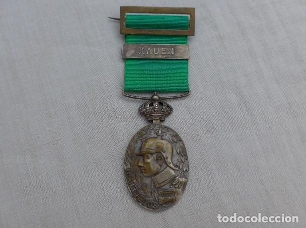 Militaria: ANTIGUA MEDALLA MARRUECOS PASADOR XAUEN CORONA MOVIL ALFONSO XIII GUERRA DE AFRICA