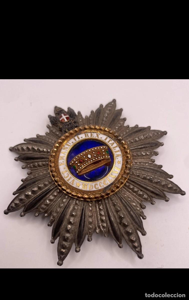 Militaria: Gran cruz orden corona de Italia