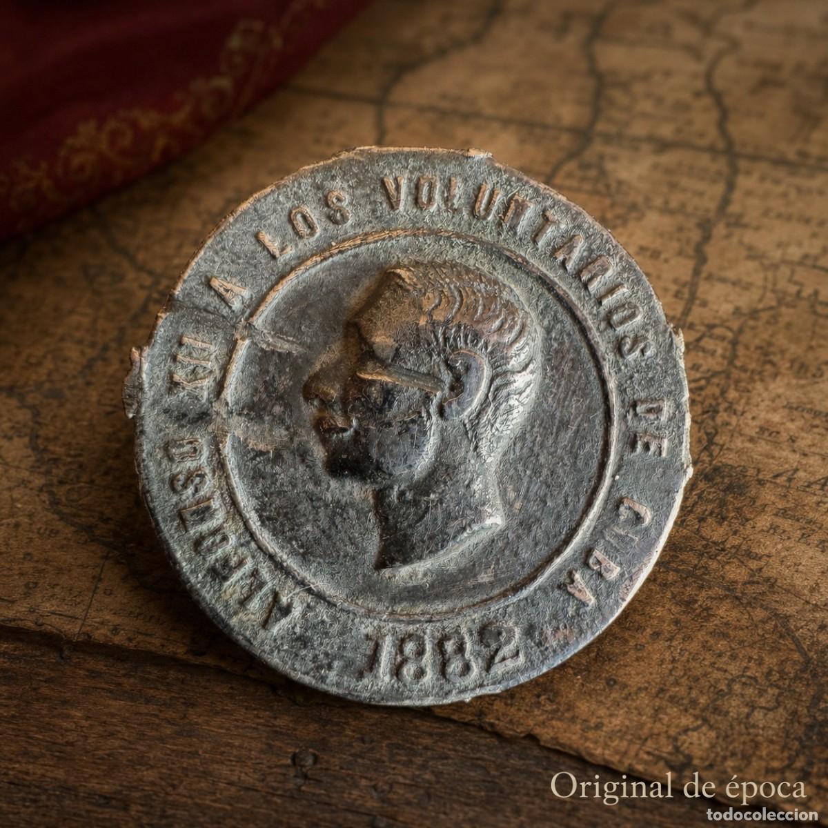 Militaria: (MI-260902) ALFONSO XII - MEDALLA A LOS VOLUNTARIOS DE CUBA - PLATA - A&Ntilde;O 1882