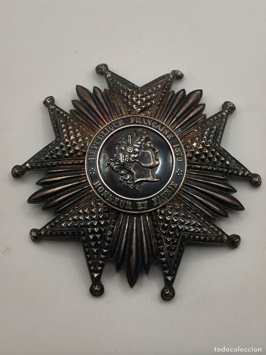 Militaria: placa gran cruz de la legi&oacute;n de honor francesa
