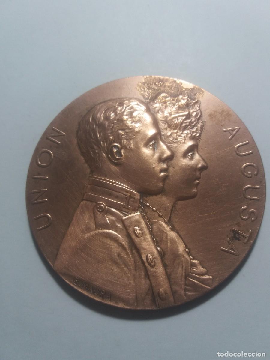Militaria: Medalla BODA REAL - UNION AUGUSTA ALFONSO XIII - VICTORIA EUGENIA 31 Mayo 1906