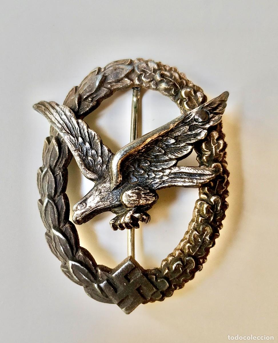 Militaria: Placa de avi&oacute;n alemana de Artillero (modelo Deumer)