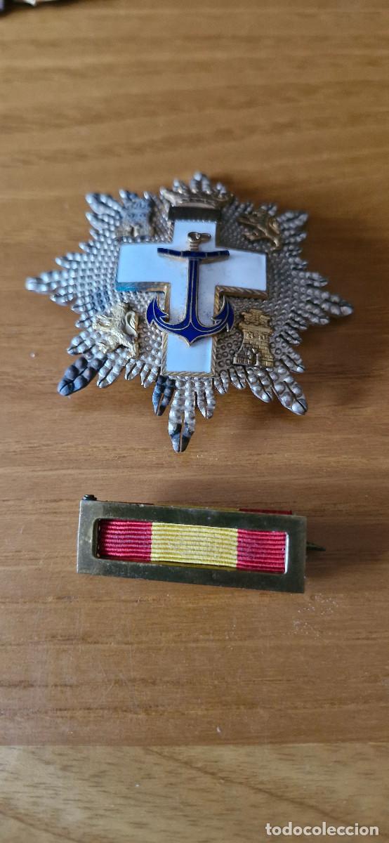 Militaria: MEDALLA GRAN CRUZ AL MERITO NAVAL+CINTA COMPLEMENTARIA DE LA MEDALLA
