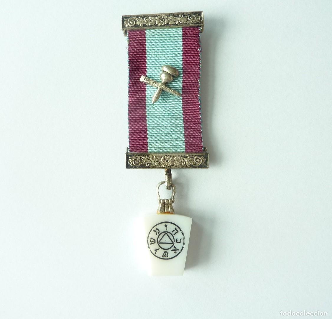 Militaria: Masoner&iacute;a: Medalla mas&oacute;nica de Maestro de Marcas. mark master.