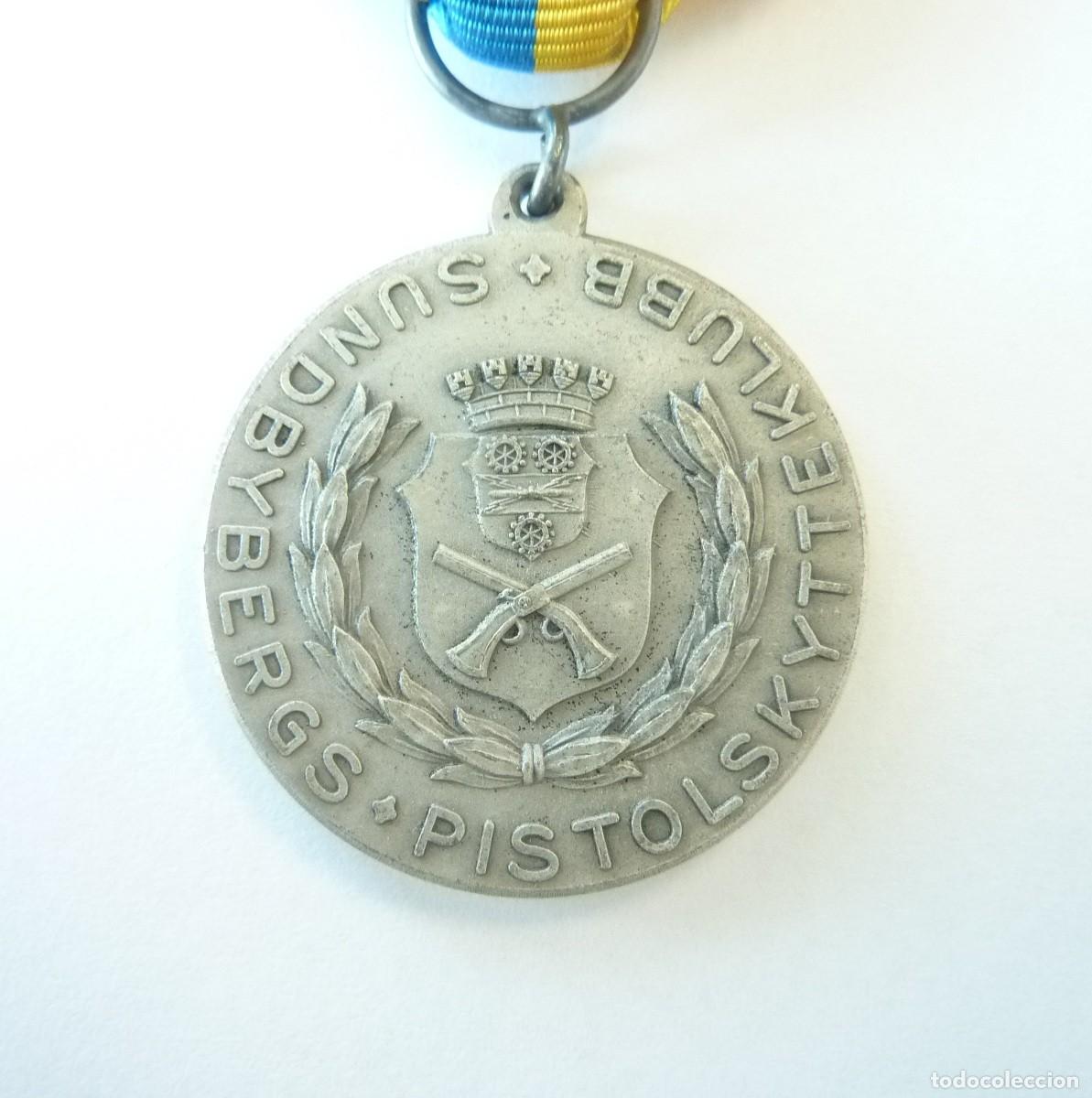 Militaria: Suecia: Medalla del club de tiro con pistola de Sundbyberg. 1969