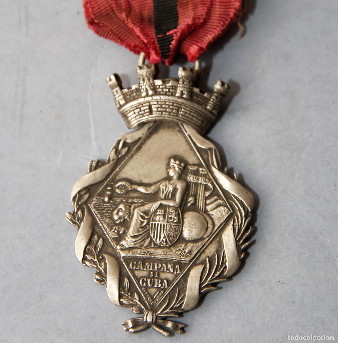 Military Antiques: MEDALLA DE LA CAMPA&Ntilde;A DE CUBA - MARCADA CASTELL BARNA -