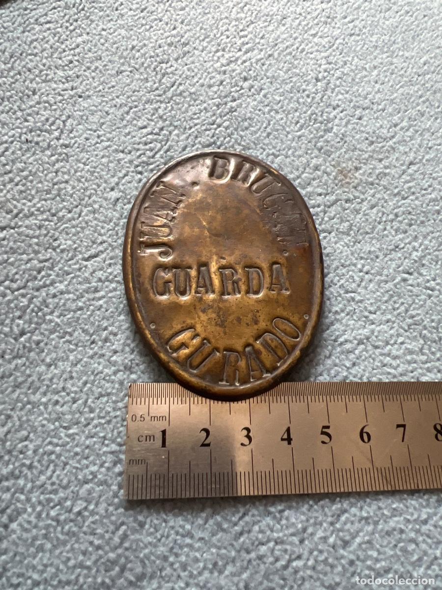 Militaria: Pla&ccedil;a Guardia Gurado .Laton - Foto 4