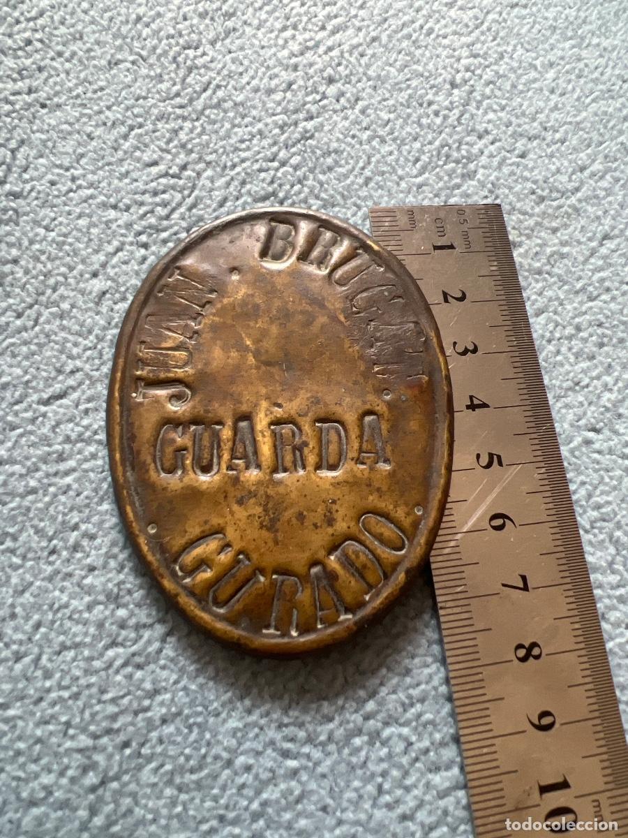 Militaria: Pla&ccedil;a Guardia Gurado .Laton - Foto 5