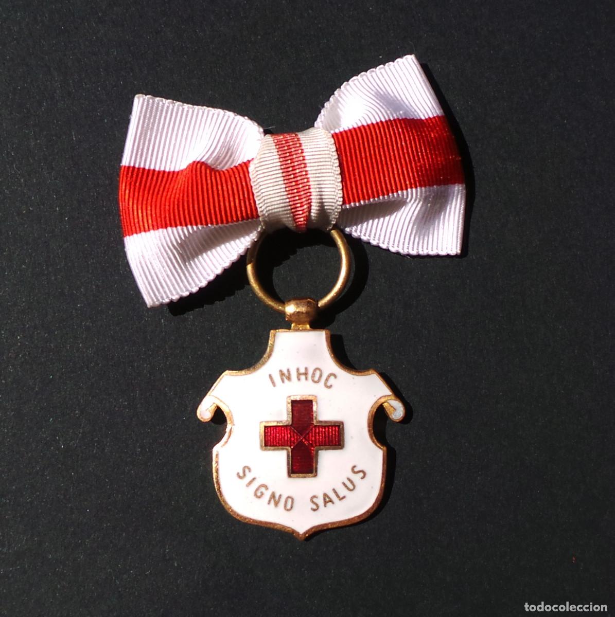 Militaria: MEDALLA DE ENFERMERA O DAMA CRUZ ROJA ESPA&Ntilde;OLA, IN HOC SIGNO SALUS.