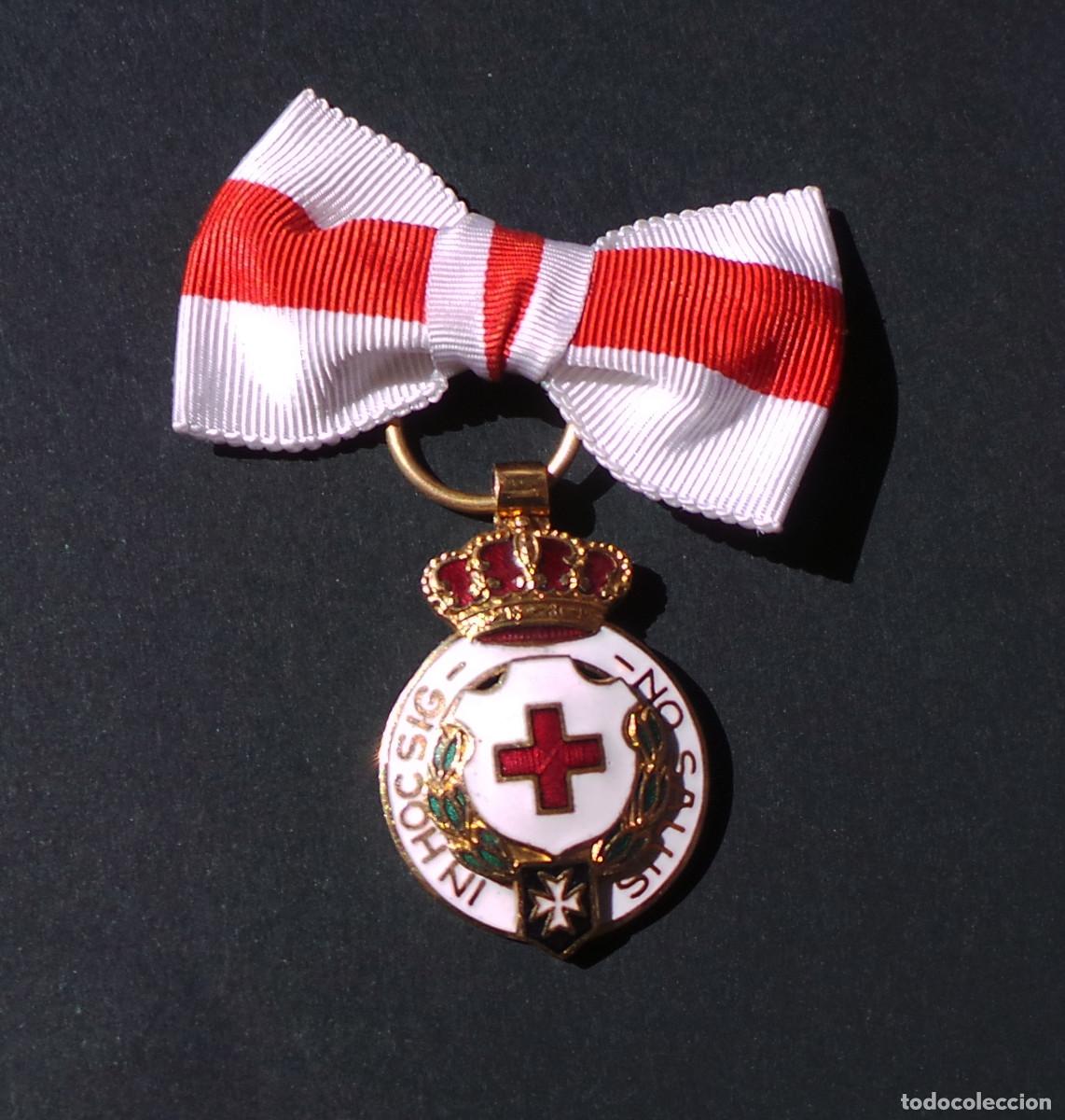 Militaria: MEDALLA DE SEGUNDA CLASE DE LA CRUZ ROJA ESPA&Ntilde;OLA PARA DAMAS CON LAZO.