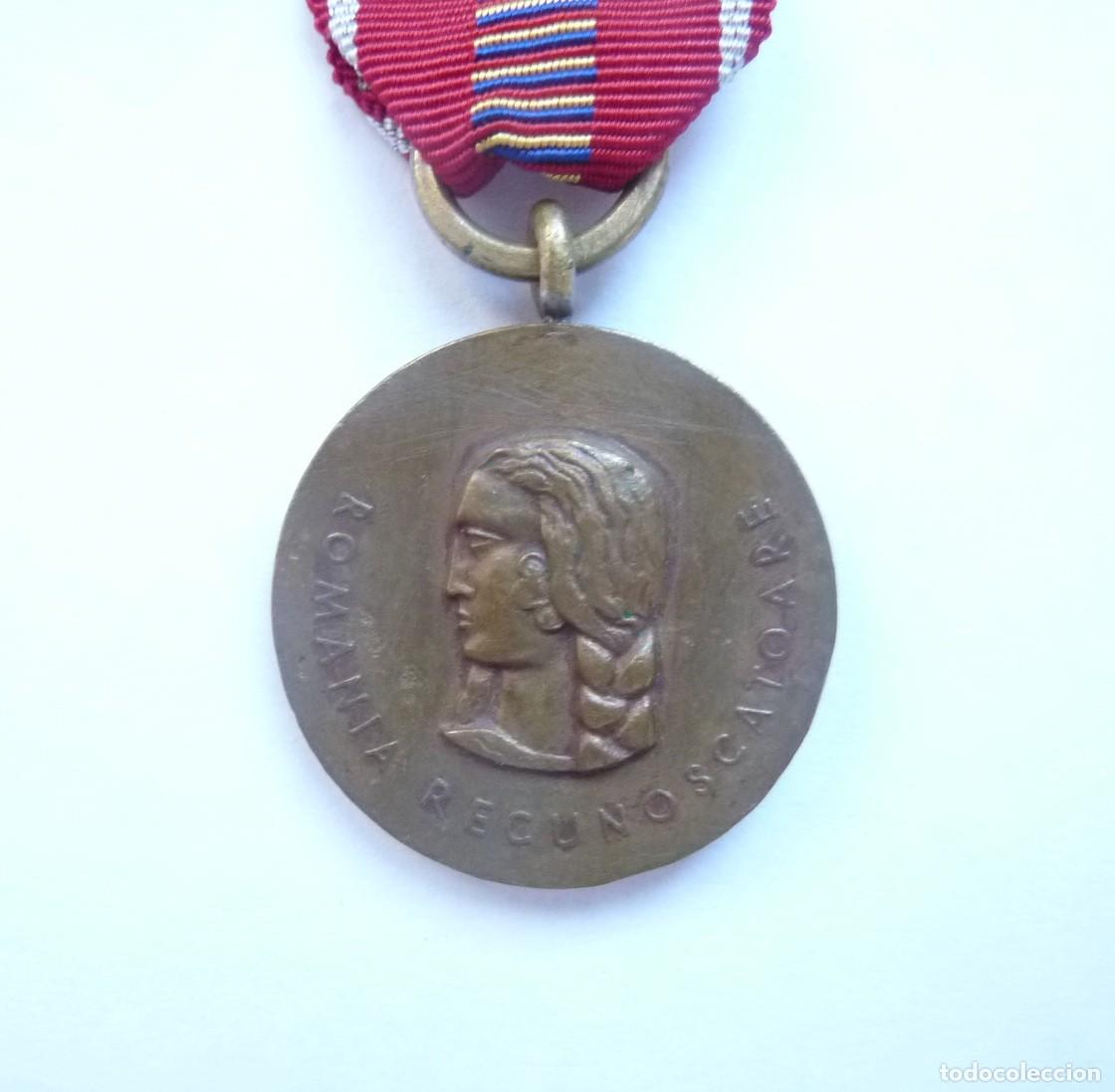 Militaria: Rumania: Medalla de la Cruzada contra el comunismo. Frente del Este. Segunda Guerra Mundial.