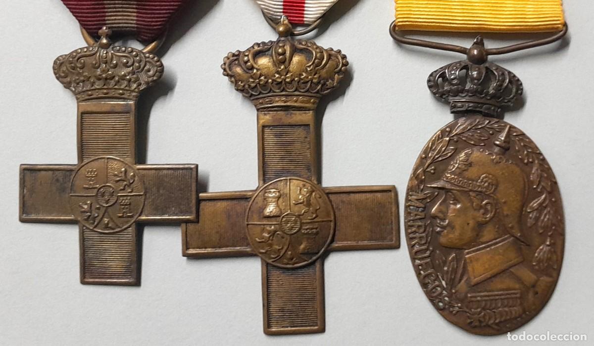 Militaria: Pasador condecoraciones Marruecos, &eacute;poca Alfonso XIII.