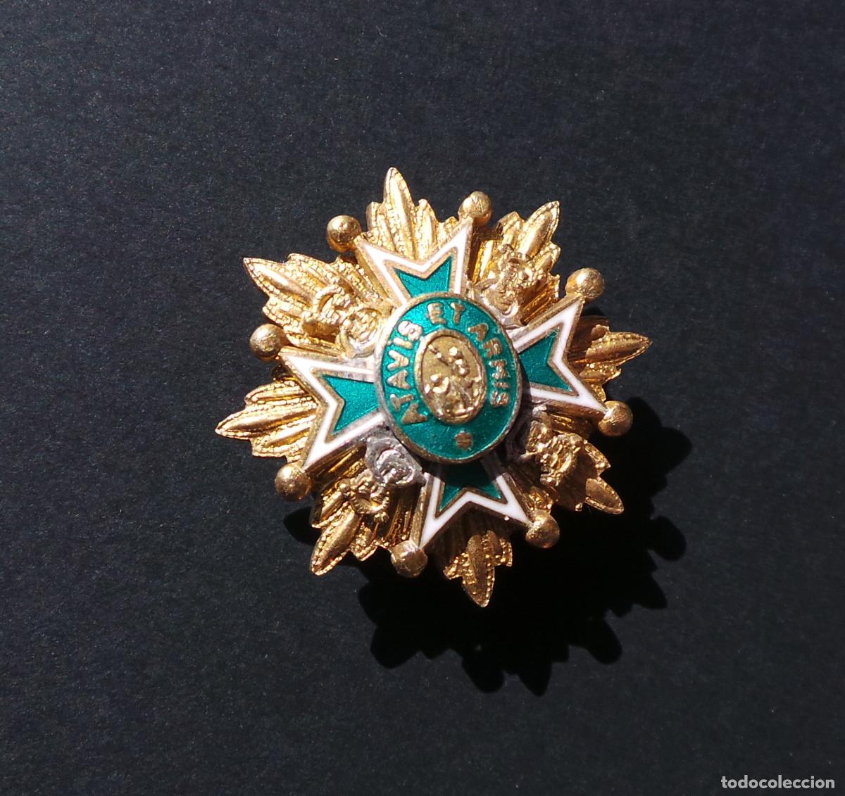 Militaria: MINIATURA DE LA ORDEN MILITAR Y HOSPITALARIA DE SAN L&Aacute;ZARO DE JERUSAL&Eacute;N.