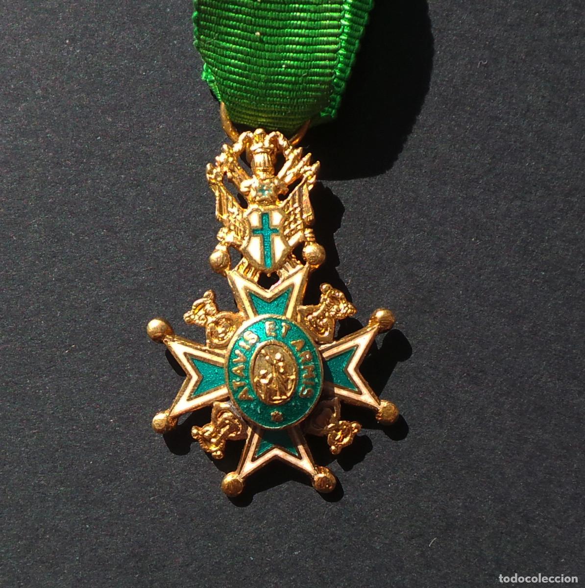 Militaria: MINIATURA DE LA ORDEN MILITAR Y HOSPITALARIA DE SAN L&Aacute;ZARO DE JERUSAL&Eacute;N.