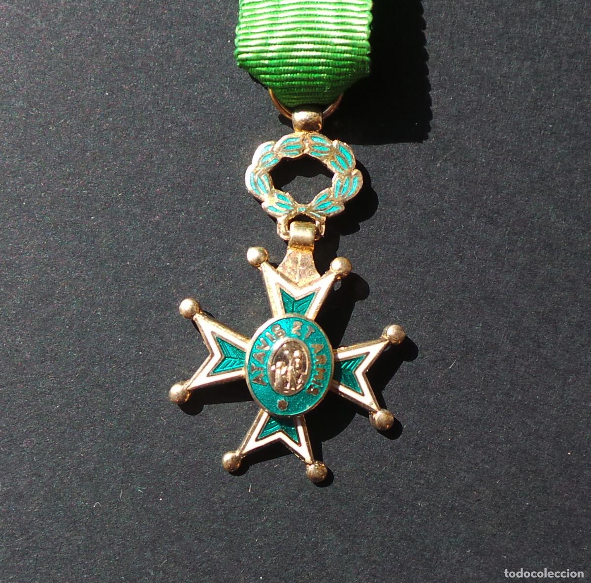Militaria: MINIATURA DE LA ORDEN MILITAR Y HOSPITALARIA DE SAN L&Aacute;ZARO DE JERUSAL&Eacute;N.