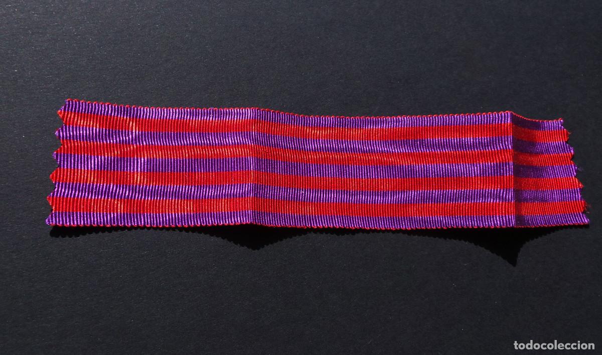 Militaria: CINTA 14 CM PARA LA MEDALLA AL EJ&Eacute;RCITO POR LA CAMPA&Ntilde;A DE CUBA 1895 - 1898. ANTIGUA.