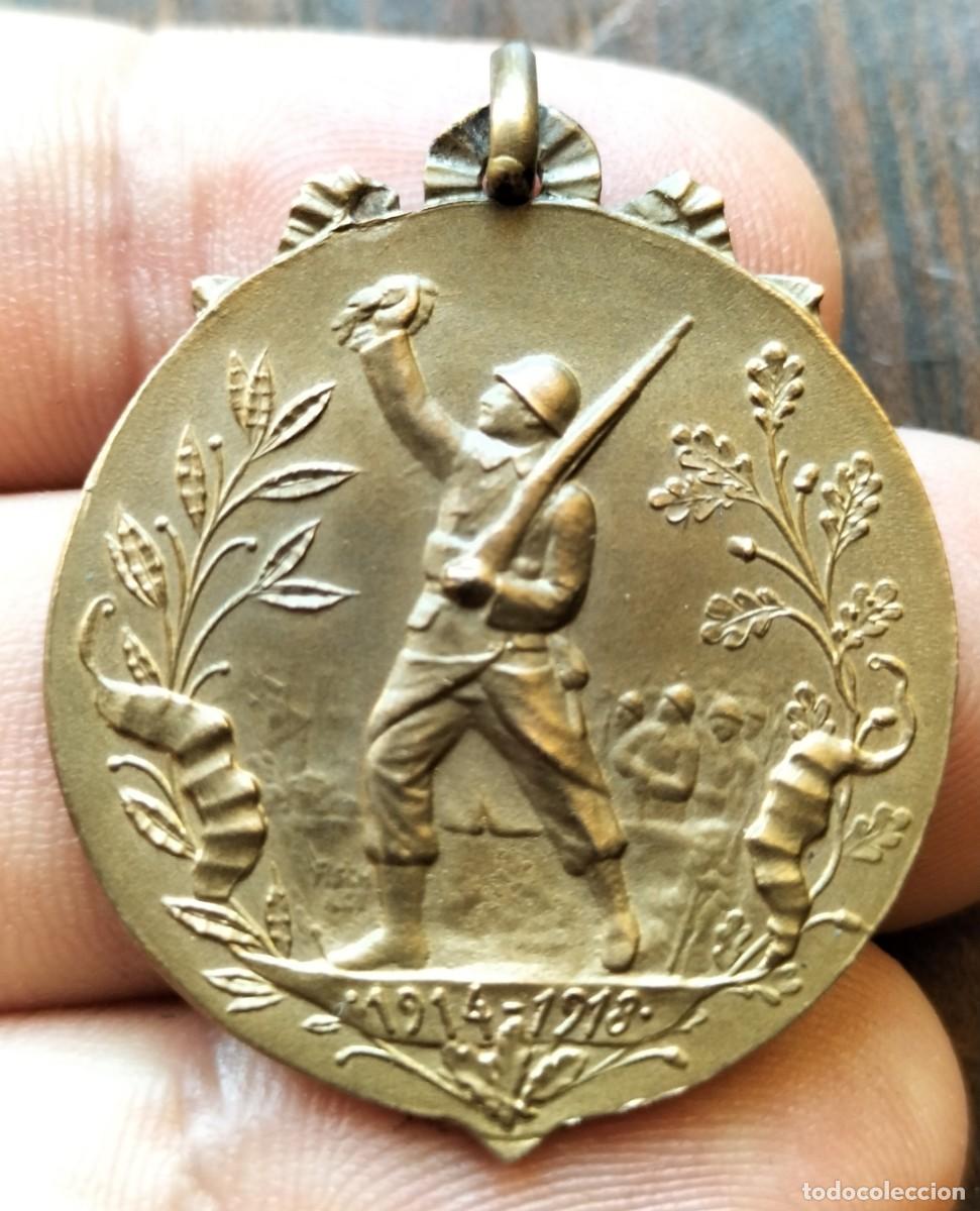 Militaria: Rara medalla conmemorativa 1 guerra mundial.Combatientes y deportados bando aliado(ver descripci&oacute;n )