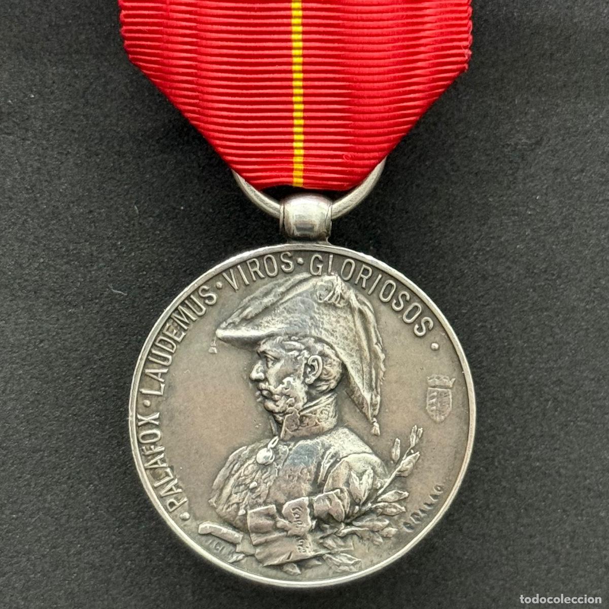 Militaria: MEDALLA CENTENARIO ZARAGOZA CATEGOR&Iacute;A PLATA, OFICIALES.