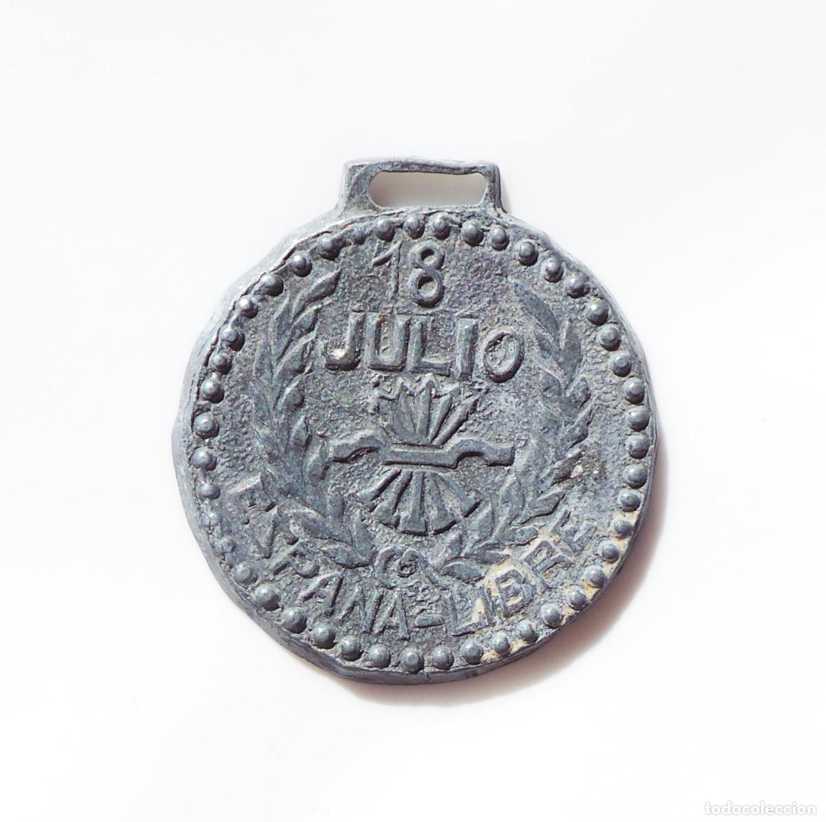 Militaria: MEDALLA ESPA&Ntilde;A LIBRE GUERRA CIVIL. 18 JULIO ORIGINAL.