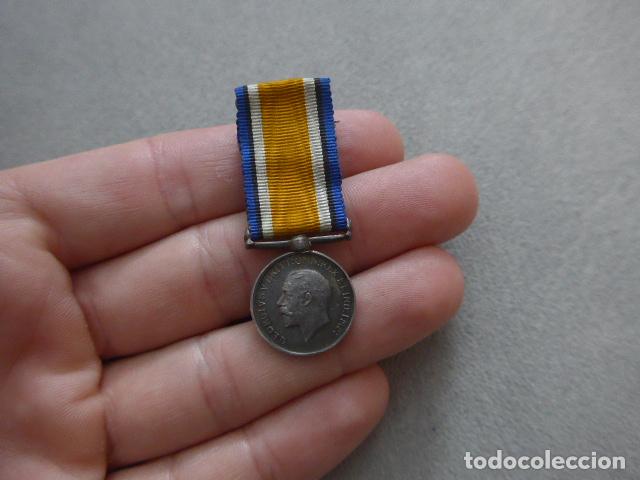 Militaria: Antigua medalla inglesa en miniatura de la I Guerra Mundial, 1914 - 1918, Gran Breta&ntilde;a