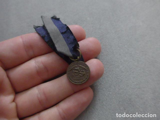 Militaria: Antigua medalla en miniatura de Campa&ntilde;a 1861-1865 de marina de Guerra civil americana, original