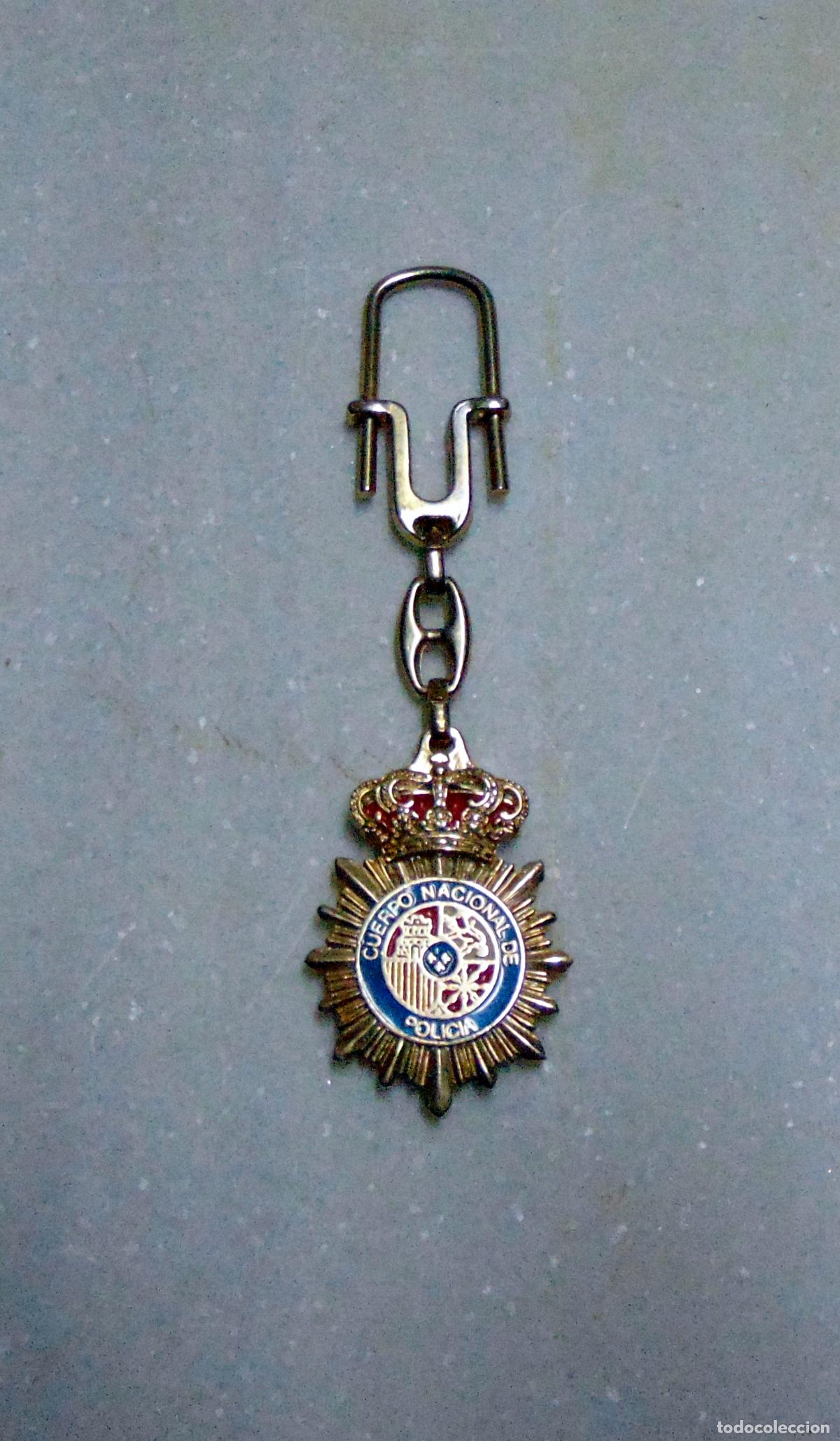 Militaria: LLAVERO METALICO CON EMBLEMA DE CUERPO NACIONAL DE POLICIA DE ESPA&Ntilde;A